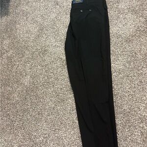 Ralph Lauren Men's Straight Fit Black Dress Pants